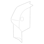 Seat Trim Panel Back Latch Cover - Rear