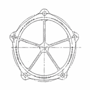 Front Cover with 5 Holes - S60 14L, DDEC VI, EPA07