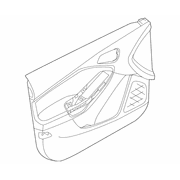 Door Interior Trim Panel - Left, Front