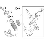 Suspension Shock Absorber - Right, Rear