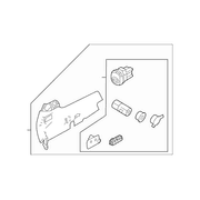 Interior Quarter Panel Trim Insert Access Hole Cover - Left (SEL)