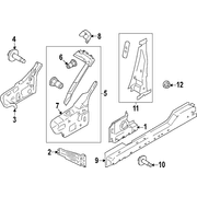 Body A-Pillar Reinforcement COUPE (CONVERTIBLE, Coupe)
