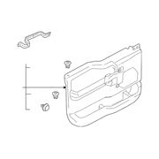 Door Interior Trim Panel - Right, Front 18 Radio Speakers (BEV)