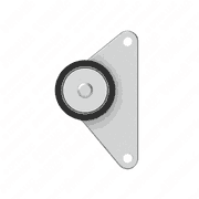 Belt Tensioner Pulley with Single Bearing