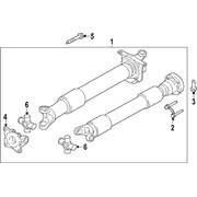 Drive Shaft Auto Transmission - Rear 5.0L (AT)