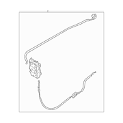 Door Latch Lock Actuator Motor - Right, Front