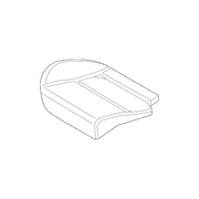 Seat Cushion Pad Cover - Right, Rear