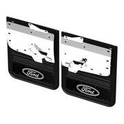 Super Duty DRW 2023-2024 Gatorback Rear Splash Guards w/Black Ford Oval and Black Surround