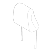 Cover And Pad Headrest <br>Headrest part of the Seat