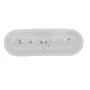 LIGHT- LED GLO BACKUP CLEAR 6"
