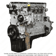 3/4 Engine DD13 12.8L GHG14 with Rear Sump, CSR Piston