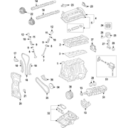 Engine Oil Pump Housing And Balance Shaft - 2.0L