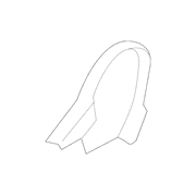 Shield Seat Back Recliner Adjustment Mechanism Cover - Front