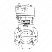 Air Compressor Assembly - S60, 14L, DDEC IV