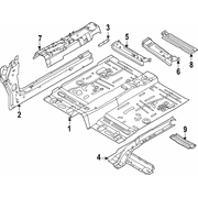 Reinforcement Floor Pan - Right, Front