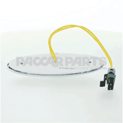 Kenworth® Marker Lamp Kit with Packer Connector Bezel Amber Poly M1