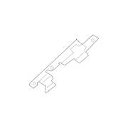 Body A-Pillar Trim Panel Bracket Assist Handle - Left, Back