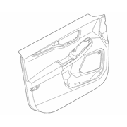 Door Interior Trim Panel - Right, Front, Lower (Exterior Appearance, SEL)