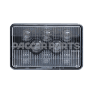 HEADLAMP-8 LED HI-PWR;4X6;LOW BM;POLY