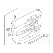 Door Interior Trim Panel - Right, Front, Lower (XLT)