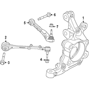 Knuckle <br>Steering Wheel Spindle Steering - Right, Front
