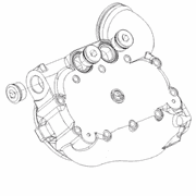 Oil Cooler Housing Assembly for S60 14L EPA07