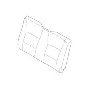 Seat Back Cushion Cover - Left, Rear