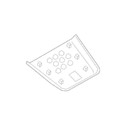 Panel Trim <br>Instrument Cover Extension Instrument Opening finish - Front, Lower, Outer