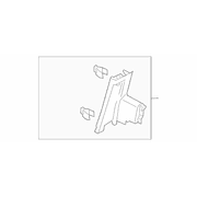 Door Pillar Post Trim Set C Panel - Left, Back, Inner