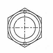 M8 x 1.25 Hexagon Nut with Washer - Insert Type A
