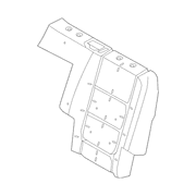 Seat Back Cushion Pad - Rear