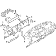 Instrument Panel Crossmember REINFORCED beam Reinforcement <br>Instrument