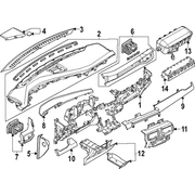 Dashboard Air Vent Rapid spec 9 <br>An opening in the that allows blown to reach compartment
