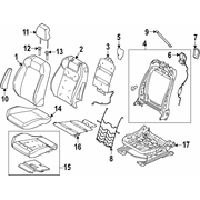 Cloth Headrest Cover Pad <br>Headrest part of the Seat and guide (COUPE)