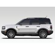 Side Retro Graphics, Gray w/ Bucking Bronco Logo