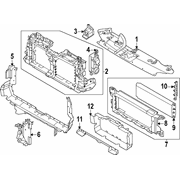 Radiator Shutter Bracket Grille Link <br>Bracket used to mount the - Lower