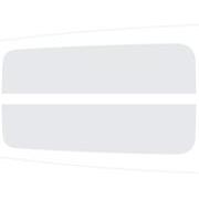 Clear Matte Dual Hood Stripe Graphics Kit