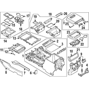 Console Mat Instrument Panel Shelf Rubber