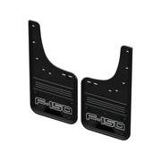 F-150 Lightning 2022-2024 Gatorback Rear Pair Splash Guards with F-150 on Black Surround