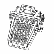 Heater Flange, Electronic, 12V, 2.7kW, OM926 EPA07