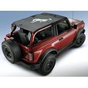 Bronco Horse Bimini Top Black with Light Gray