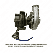 Turbocharger MBE4000 EPA07 12L