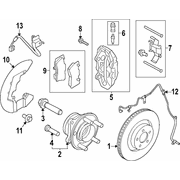 Brake Dust Shield Splash Guard <br>A used to contain the produced by