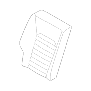 Seat Back Cushion Cover - Right, Rear