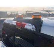 F-150 Lightning 2024 LED Warning Strobes by SoundOff Signal, Amber Only, Med Dark Slate Interior