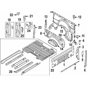 Floor Pan Crossmember Multi Purpose Adhesive - Rear