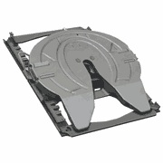 Fifth Wheel - Integrated Low Weight Slider, 24-In. Slider, 8.81 in., Right Hand