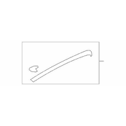 Door Trim Molding Panel Applique - Left, Front