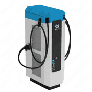EFILL 240 KW All-in-One Power Supply with 2CCS1 and 300A, 16-Foot Cables, Credit Card Reader