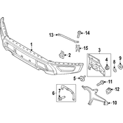 Bumper and MOUNTS Mount bracket - Right, Front